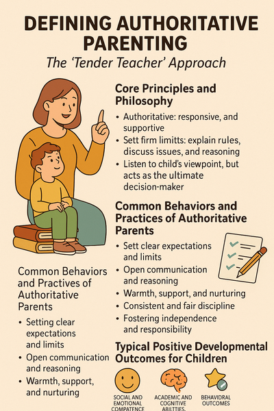 infographic explaining authoritative parenting