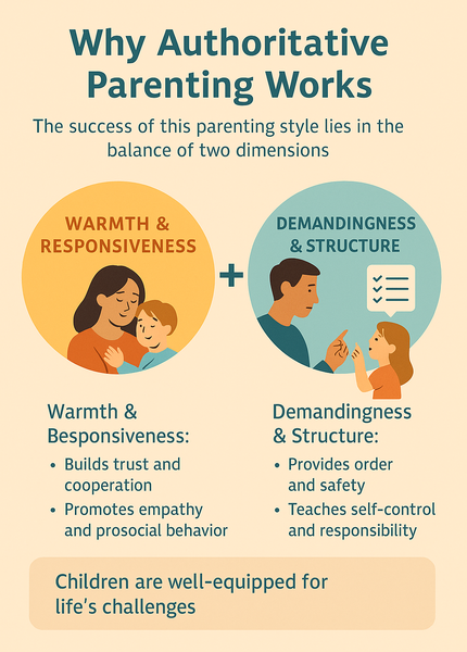 why authoritative parenting works infographic