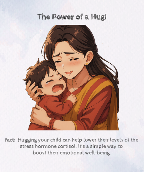 infographic showing power of hug facts