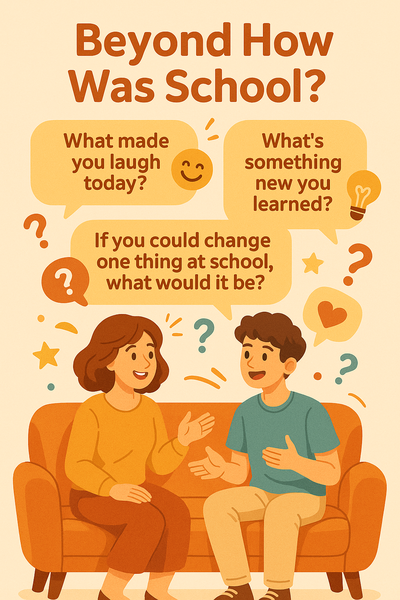 Ask at the right moment—like during a walk or drive.