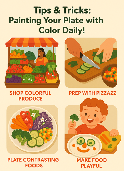 infographic painting your plate with color daily