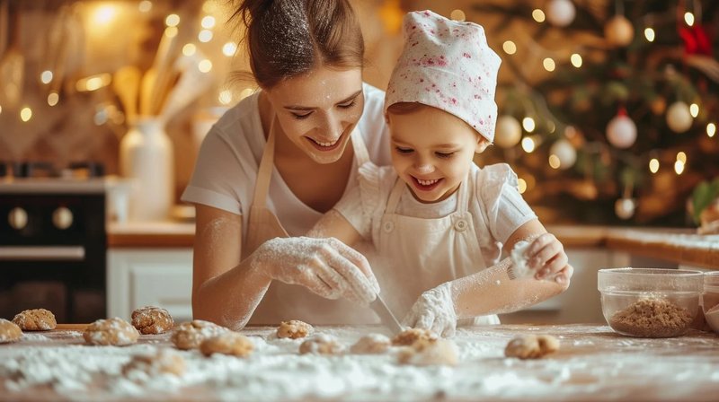 kids trying baking for first time